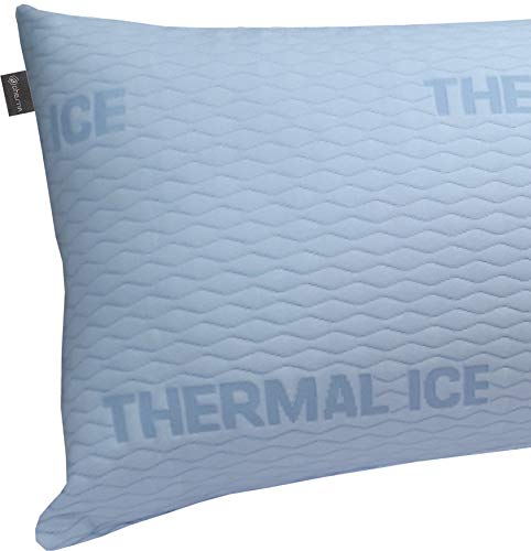 DHestia - Funda de Almohada Refrescante y Anticalor con Cremallera Cara Verano Cara Invierno Cool (135 cm)