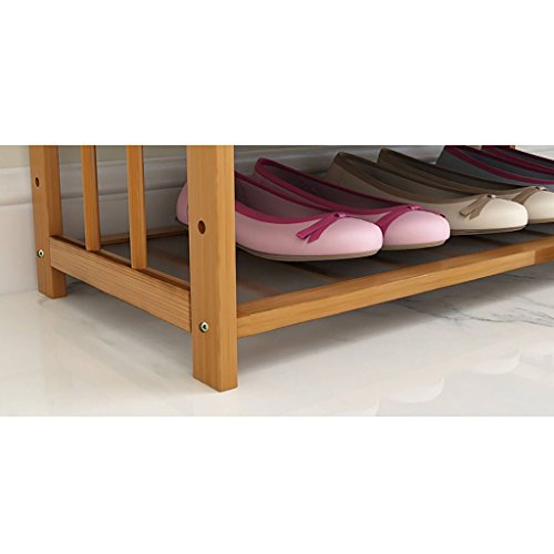 DHMHJH Estantería de Zapato de Madera sólida Minimalista Moderna de 5 Capas Estantería de almacenaje de Carga Multifuncional Organizador de Cabina Estante de Zapato económico casero Zapatero