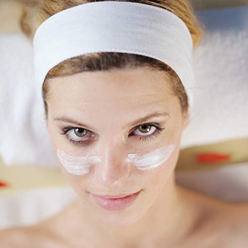 Diadema para Maquillaje Pelo Banda, Diadema Facial de Spa Yoga Pelo Banda con Velcro para Maquillaje, Bañarse, Yoga Deportes con Cinta Mágica, 3 Unidades (Negro, Blanco, Gris)