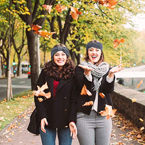 Diademas Mujer Invierno Diadema de Punto Diademas Pelo Mujer Caliente Vendas Elasticas Anchas Banda Oido Calentador Otoño Invierno Accesorios para el Cabello para Mujer