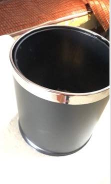 DIAO luz Sencillo y Moderno Cubo de Basura doméstica Gran salón de Alto Grado Oficina del Hotel Aseo Cocina (Negro)