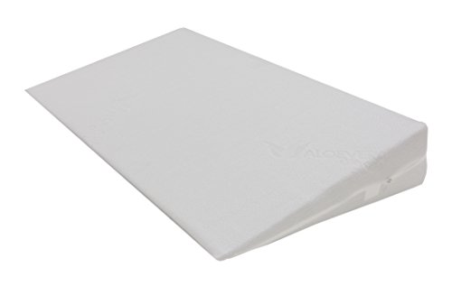 Dibapur® cuña con Aloe Vera colchones Colchón Elevador - (B 80 x T 50 x H 15 / 1cm) Cuña con Funda de posicionamiento para colchones.