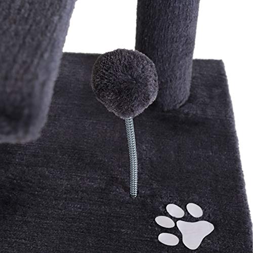 dibea Árbol rascador para Gatos, 112 cm (Gris)