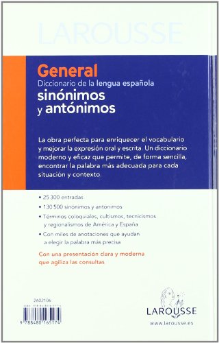 Dicc. General de Sinónimos y Antónimos (Larousse - Lengua Española - Diccionarios Generales)