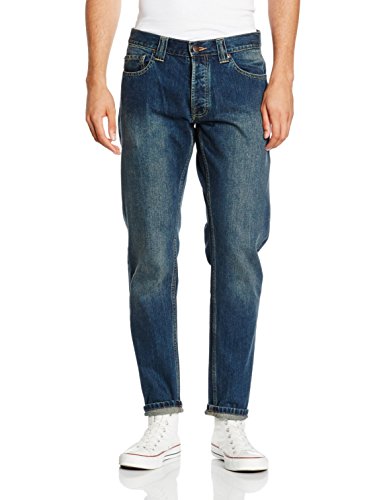 Dickies North Carolina Vaqueros Tapered, Azul (Antique Wash AW), 33W / 32L para Hombre