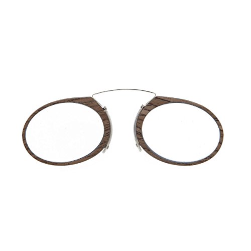 DIDINSKY Gafas de lectura sin patillas graduadas para hombre y mujer transparentes. Gafas de presbicia para hombre y mujer retro o vintage para vista cansada. 3 acabados y 5 graduaciones – ORSAY WOOD