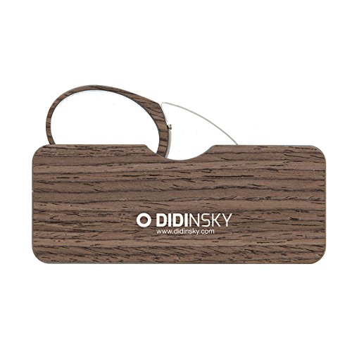 DIDINSKY Gafas de lectura sin patillas graduadas para hombre y mujer transparentes. Gafas de presbicia para hombre y mujer retro o vintage para vista cansada. 3 acabados y 5 graduaciones – ORSAY WOOD
