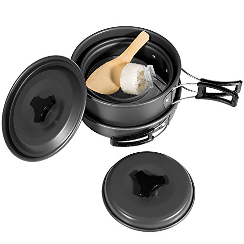 Diealles Utensilios Cocina Camping, Set Cocina Camping para Excursión, Acampada, Senderismo, Adecuado para 2-3 Personas