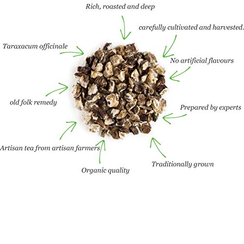 Diente león orgánico infusión raíz - Antiguo remedio popular - Taraxacum officinale - recién cosechado achicoria - amarga y meacamas - Dandelion Root 200g