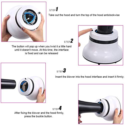 Difusor de Cabello Universal, Anself Boquilla Difusora de Secador de Cabello Ajustable Función de Actualización Volumen de Aire Ajustable