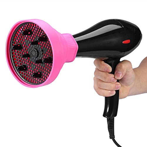 Difusor de secador de pelo, herramienta de secador de pelo, cubierta de secador de pelo, difusor de secador, para peluquería casera(Pink)