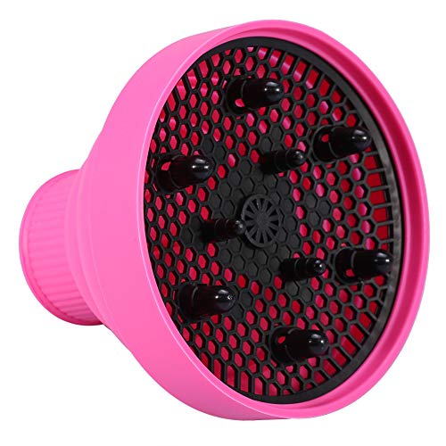 Difusor de secador de pelo, herramienta de secador de pelo, cubierta de secador de pelo, difusor de secador, para peluquería casera(Pink)