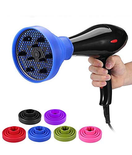 Difusor de silicona para secador de pelo con cuello de 4,2 – 4,8 cm Secador de pelo plegable