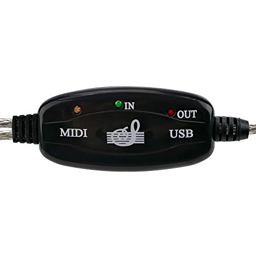 DIGIFLEX USB Midi Cable Adaptador para Teclado Musical a PC Ordenador Portátil Soporta XP Vista Win 7 Mac
