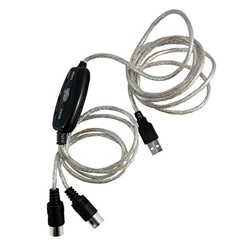 DIGIFLEX USB Midi Cable Adaptador para Teclado Musical a PC Ordenador Portátil Soporta XP Vista Win 7 Mac
