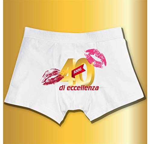 DIGITALSHIRT Boxer, idea regalo de cumpleaños/aniversario 40 XL