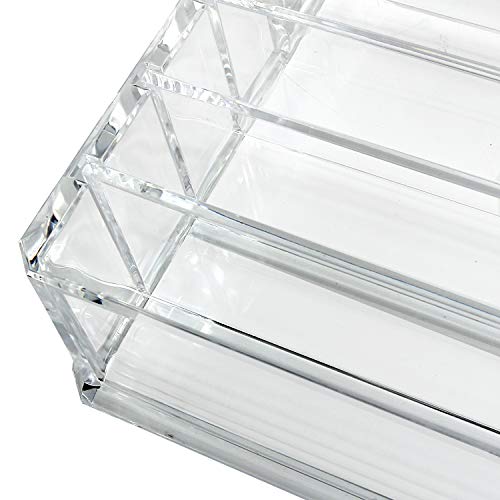 Discoball - Organizador de acrílico para paletas de sombras de ojos, maquillaje y cosméticos, con 8 secciones ajustables