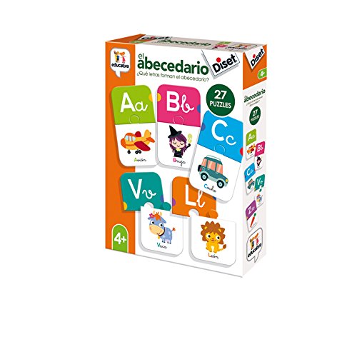 Diset- Juguete educativos El Abecedario, Multicolor (68963) , color/modelo surtido