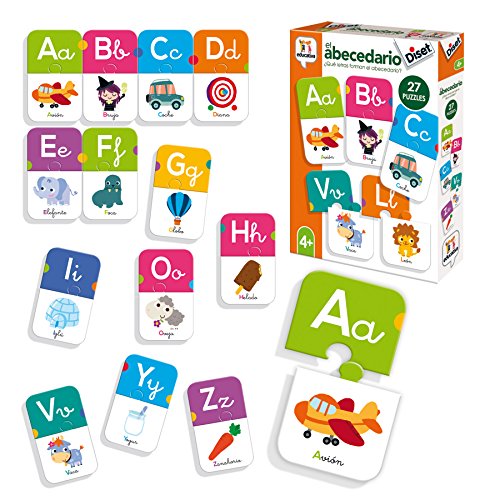 Diset- Juguete educativos El Abecedario, Multicolor (68963) , color/modelo surtido