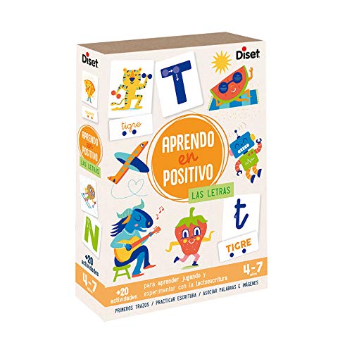 Diset - Las Letras Juego Aprendo en Positivo, Multicolor, 41203