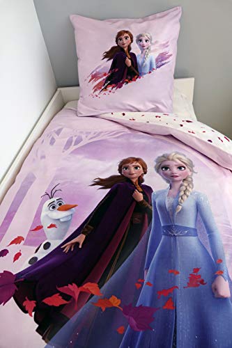 Disney Frozen - Juego de Ropa de Cama (140 x 200 cm, 1 Perla, 140 x 200 cm + 63 x 63 cm)