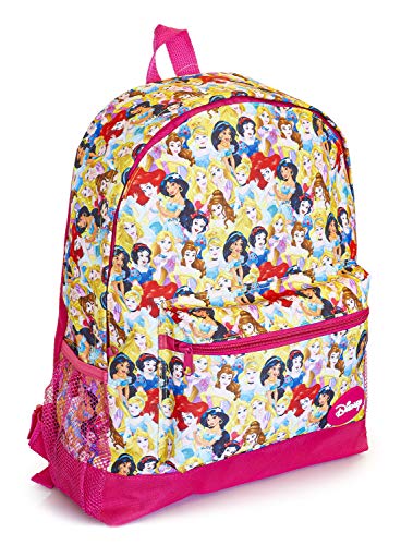 Disney Mochila Escolar Para Niñas Con Princesas Disney Cenicienta, Jazmín, Rapunzel, La Sirenita Ariel, Blancanieves y Bella, Mochilas Para Colegio Viajes, Regalos Para Niñas Y Adolescentes