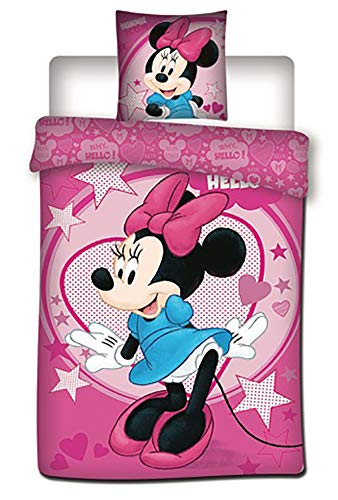 DISNEY - Parure de lit 140X200 - Hello Minnie '100% Poly'