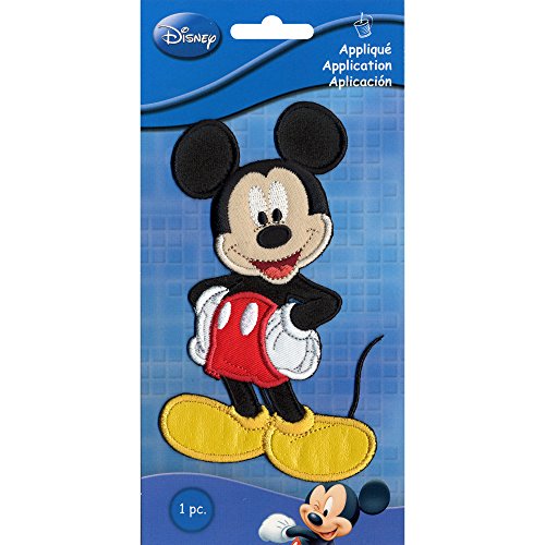 Disney Simplicity Parche Bordado (14,2 x 8,3 cm), diseño de Mickey Mouse, Multicolor