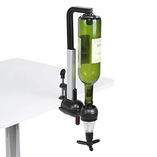 Dispensador de licor de carrito giratorio profesional Vertedor de vino de una cabeza con clip para brandy Tequila Ron Regalos relacionados con el alcohol para papá