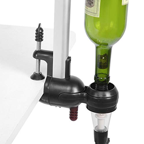 Dispensador de licor de carrito giratorio profesional Vertedor de vino de una cabeza con clip para brandy Tequila Ron Regalos relacionados con el alcohol para papá