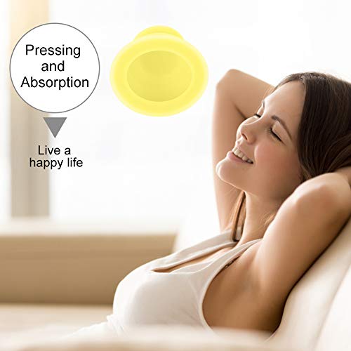 Dispositivo de ahuecamiento Ventosas, tazas de celulitis Terapia de cataratas al vacío profesional, masaje de acupuntura, masaje corporal(Yellow)