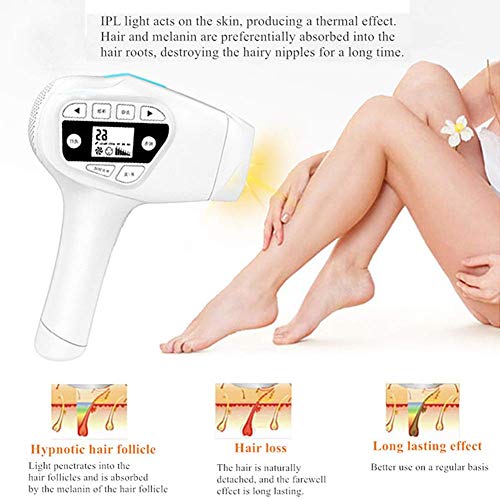 Dispositivo de depilación permanente IPL para depilación permanente, depiladora láser sin dolor con 1500000 flashes para mujeres y hombres en el hogar Dispositivo para el cuerpo,