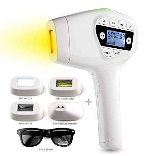 Dispositivo de depilación permanente IPL para depilación permanente, depiladora láser sin dolor con 1500000 flashes para mujeres y hombres en el hogar Dispositivo para el cuerpo,