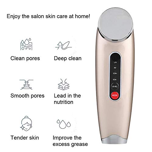 Dispositivo de Limpieza Facial Con Iones , Portátil Masajeador Facial Para Rejuvenecimiento de La Piel, Dispositivo Cosmético Antiarrugas, Piel y Poros Retráctiles