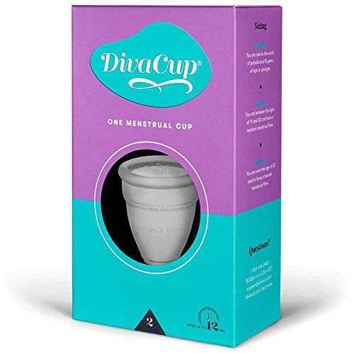 DivaCup Copa Menstrual, Para Las Mayores De 30 Años O Con Flujo Menstrual Abundante, Modelo 2