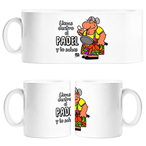 Diver Tazas Taza Padel Tenis Llevas Dentro el Padel y lo Sabes - Cerámica