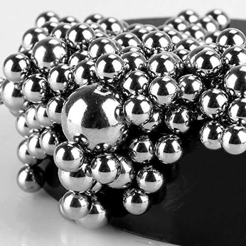 DIY de la bola Ailiebhaus el estrés Killer creativas con la base de la decoración de Juego de mesa de trabajo con cierre magnético, negro