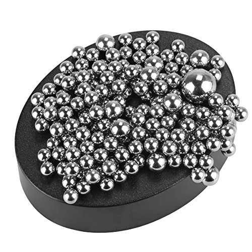 DIY de la bola Ailiebhaus el estrés Killer creativas con la base de la decoración de Juego de mesa de trabajo con cierre magnético, negro