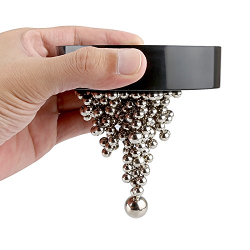 DIY de la bola Ailiebhaus el estrés Killer creativas con la base de la decoración de Juego de mesa de trabajo con cierre magnético, negro