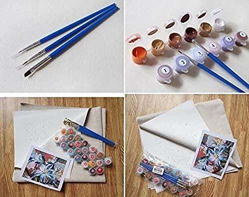 DIY Pintar por números Foto de postal de pintura de la revista del grupo coreano BTS pintura por números aceite Con pincel y pintura acrílica pintura por números para adultos p50x70cm(Sin marco)