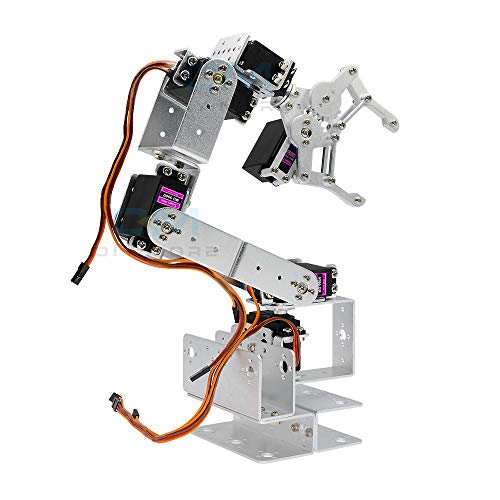 diymore 6DOF Full Metal Robot Arm Mecánico Robótico Clamp Claw Kit con MG996R Servos para Arduino UNO MEGA2560