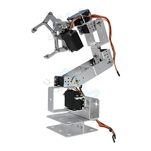 diymore ROT3U 6DOF Aluminium Robot Arm Mechanical Robot Clamp Claw Kit con MG996R Servos para Arduino UNO MEGA2560