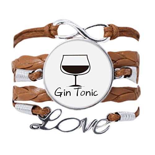 DIYthinker - Pulsera con diseño de Gin Tonic, cadena de amor, adorno de cuerda