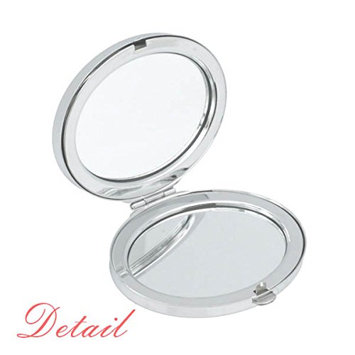 DIYthinker Usted Puede Dar el Regalo al Mundo Cita Inspirada Refranes Oval Maquillaje Compacto Espejo de Bolsillo portátil pequeño Linda Mano Espejos Regalo