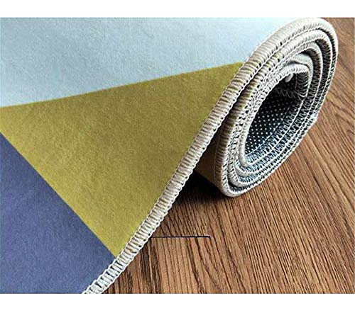 DJHWWD Alfombras Antiacaros Alfombra Gris Azul con Rayas borrosas Sala de Estar Alfombra antisuciedad y Duradera Alfombras Bebe Absorción De Polvo Habitacións La Alfombrers Gris 200X300CM