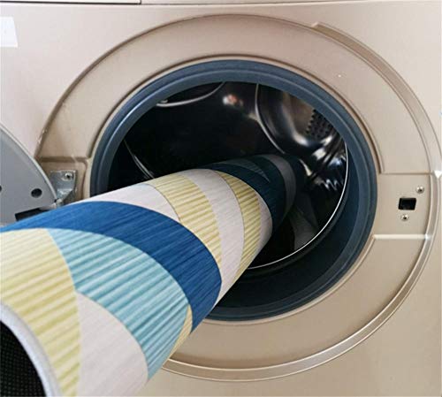 DJHWWD Alfombras Antiacaros Alfombra Gris Azul con Rayas borrosas Sala de Estar Alfombra antisuciedad y Duradera Alfombras Bebe Absorción De Polvo Habitacións La Alfombrers Gris 200X300CM