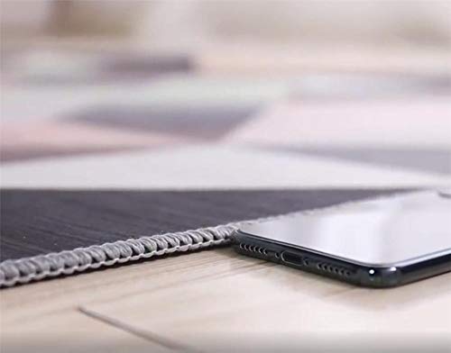 DJHWWD Alfombras Antiacaros Alfombra Gris Azul con Rayas borrosas Sala de Estar Alfombra antisuciedad y Duradera Alfombras Bebe Absorción De Polvo Habitacións La Alfombrers Gris 200X300CM