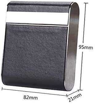 Dljyy Cigarrillos de Cuero del Caso, 20pcs Cigarrillo Tarjeta bancaria del envase del Caso Cajetilla de Tabaco Titular Mini Caja de almacenaje Padre Hombre Regalo del Amante Amigo (Color : Brown)