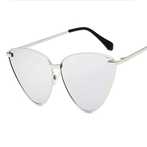 DLSM Gafas de sol de gran tamaño ojo de gato para mujer, lentes de colores, lentes de color azul, para fiestas, C5.