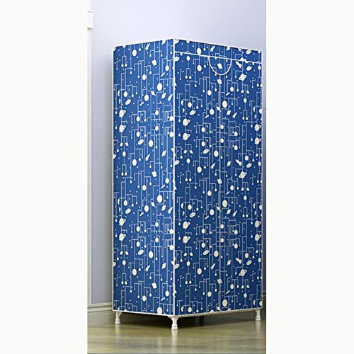 DMCE Portátil Armario, Simple Paño Armario Solo Apartamento Estudiante Dormitorio Armario Armario Almacenamiento de Ropa-A H150xL70xW45cm(59x28x18inch)